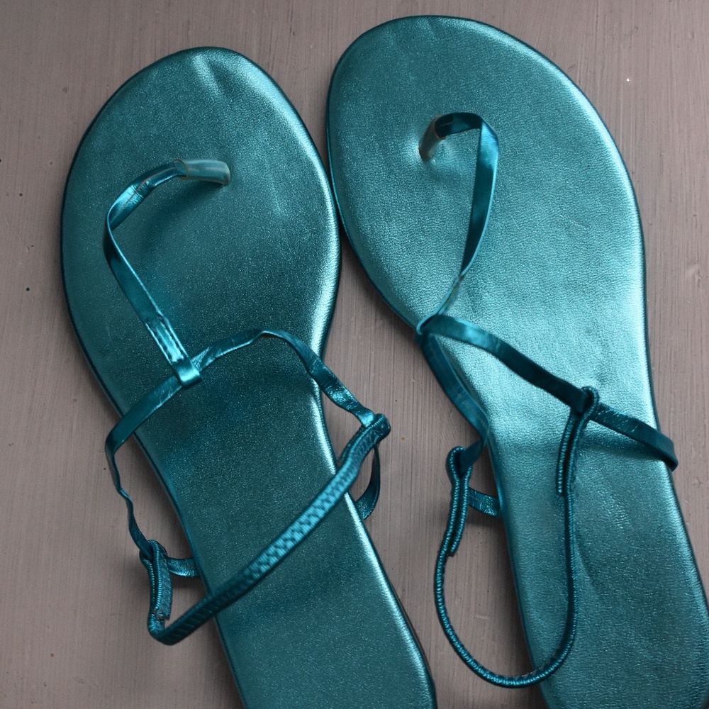 Aqua Blue Sandals